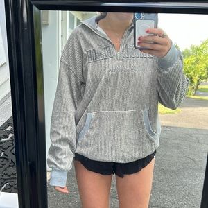 Quarterneck soft hoodie